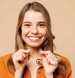 Patient with clear aligners